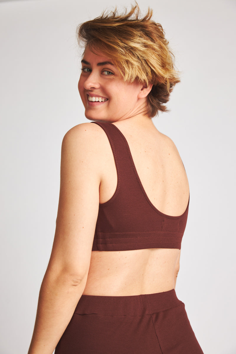 Bra-Top Baca - dark chocolate