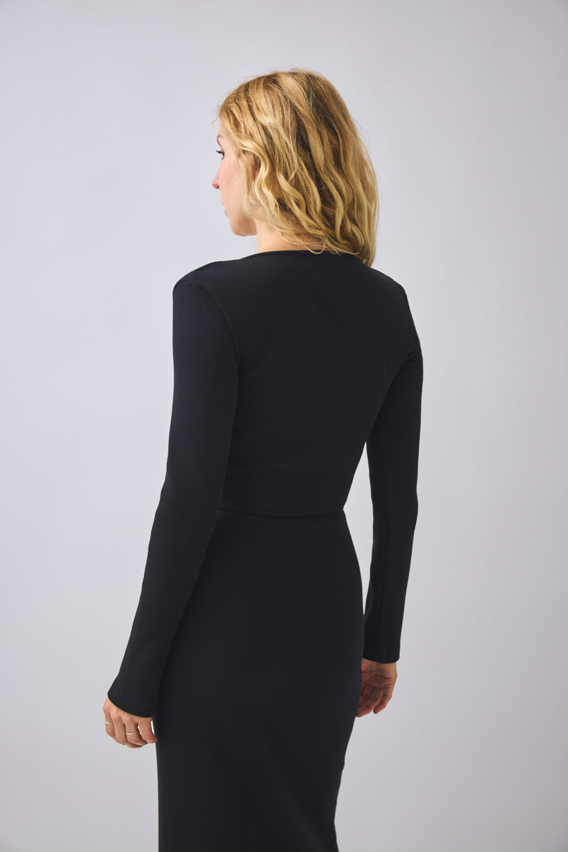 Cardigan mit Schnürung Brit - black | PRE-ORDER Ende September
