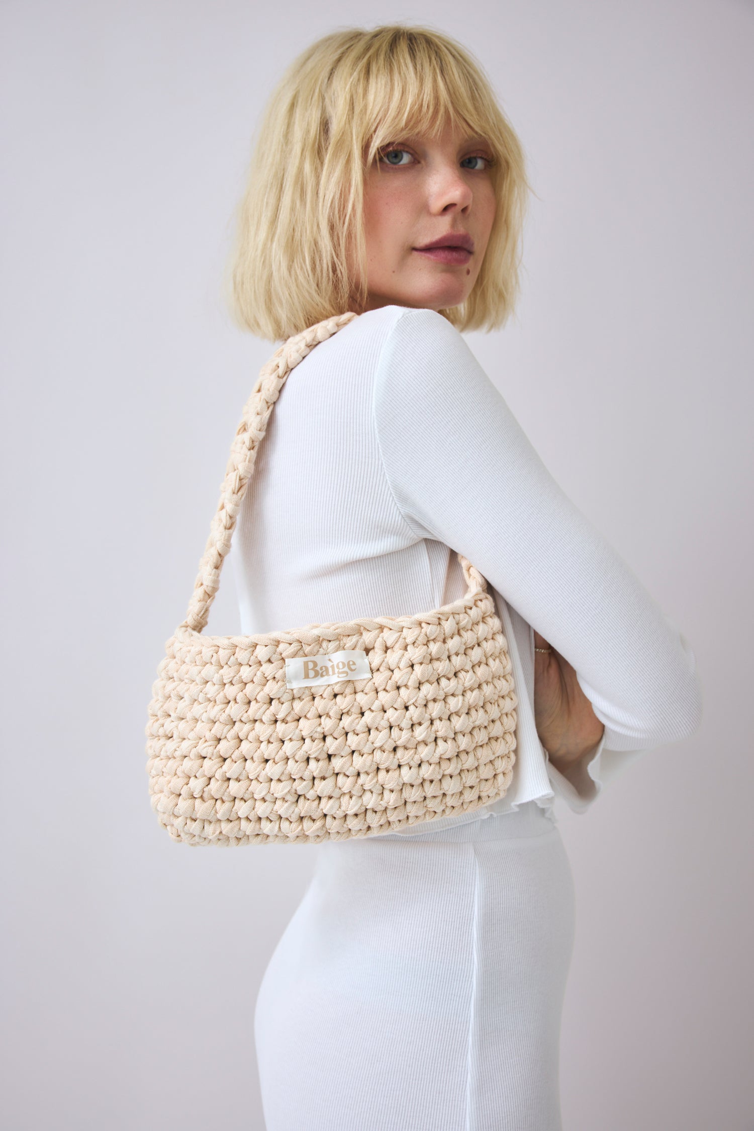 Handmade Crochet Bag Claire - natural | chocolate | black | PRE-ORDER Ende August