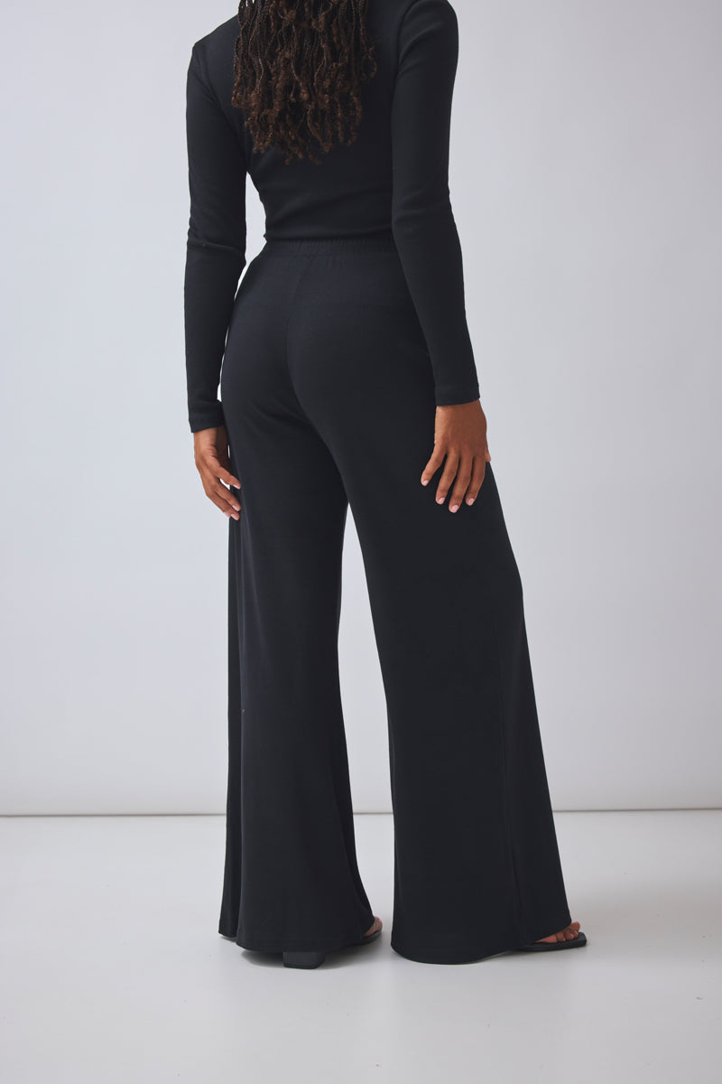 Wide Leg Pants Bessy - black | PRE-ORDER Ende September