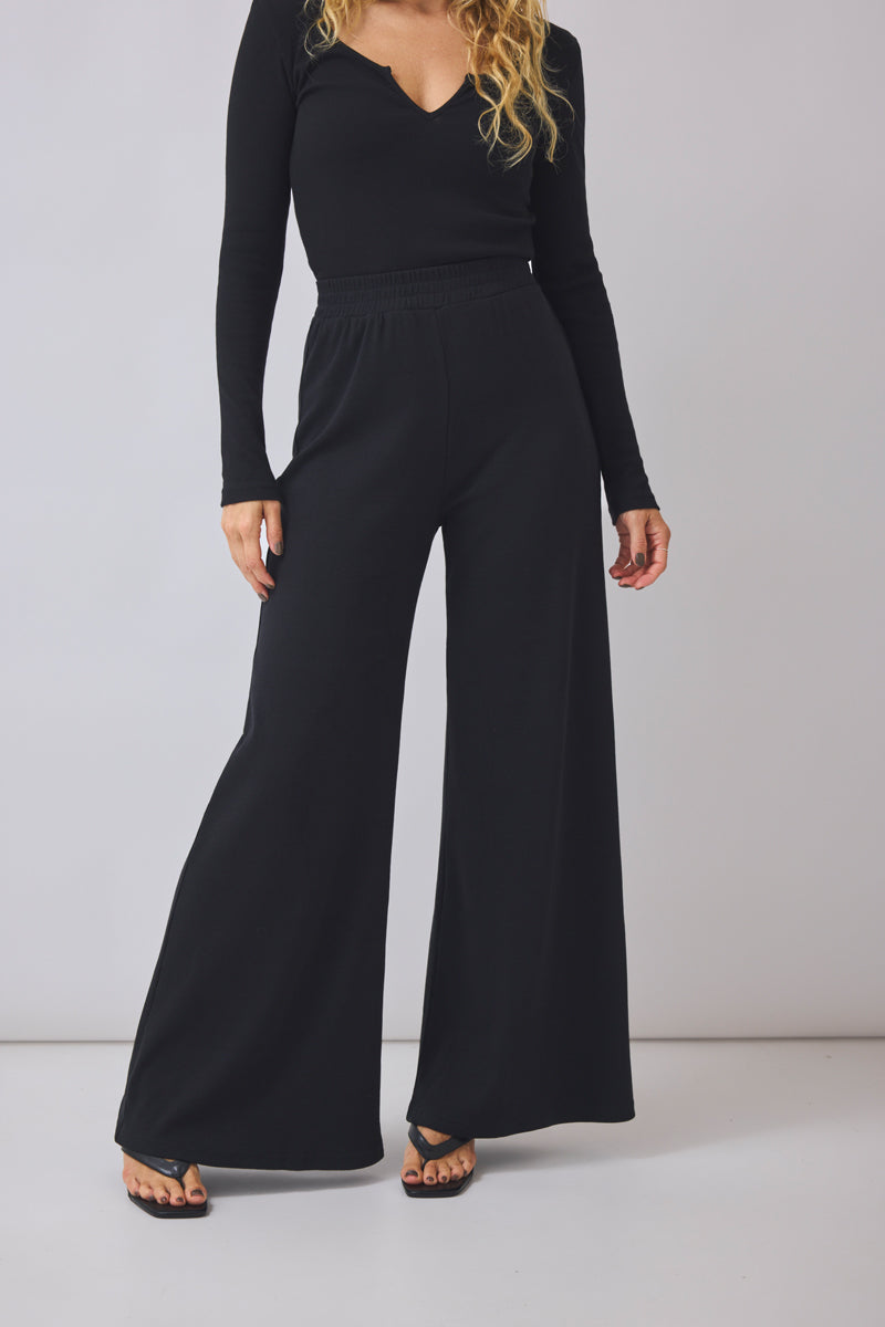 Wide Leg Pants Bessy - black | PRE-ORDER Ende September