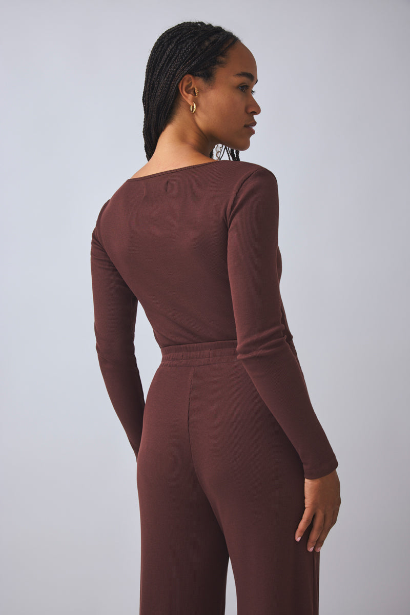 Longsleeve Brooke - chocolate | PRE-ORDER Ende September