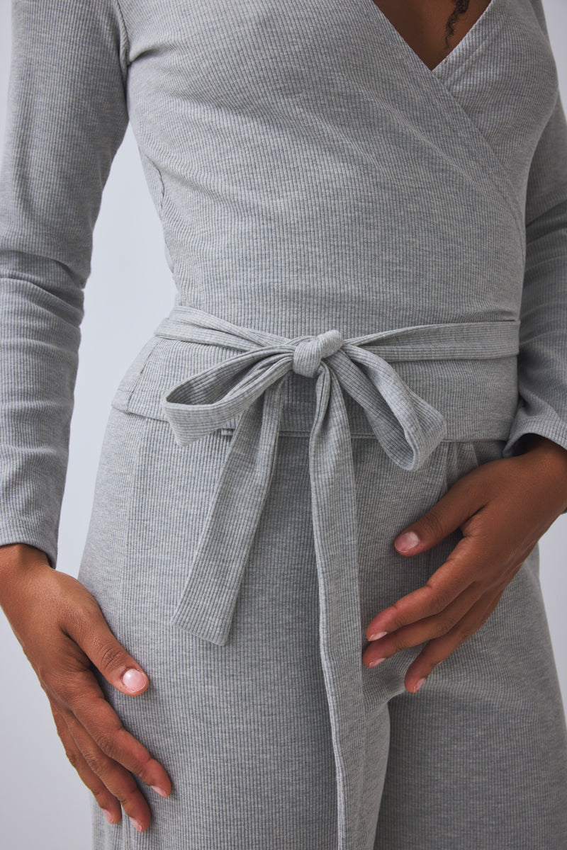 Wickelshirt Bahar - grey melange
