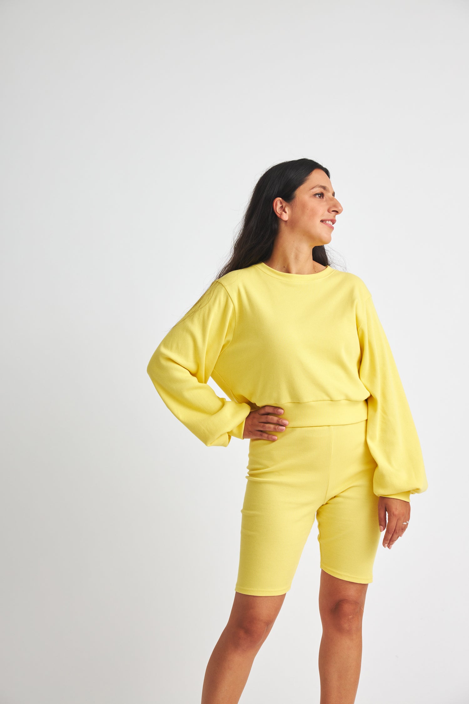 Biker Shorts Basia - lemon