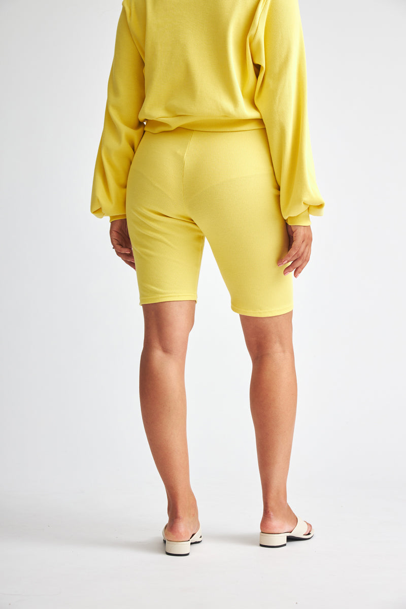 Biker Shorts Basia - lemon
