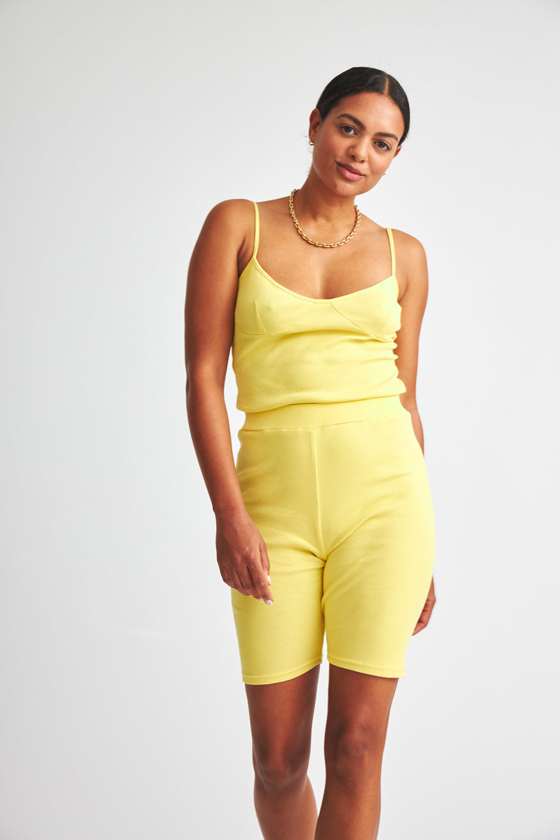Biker Shorts Basia - lemon