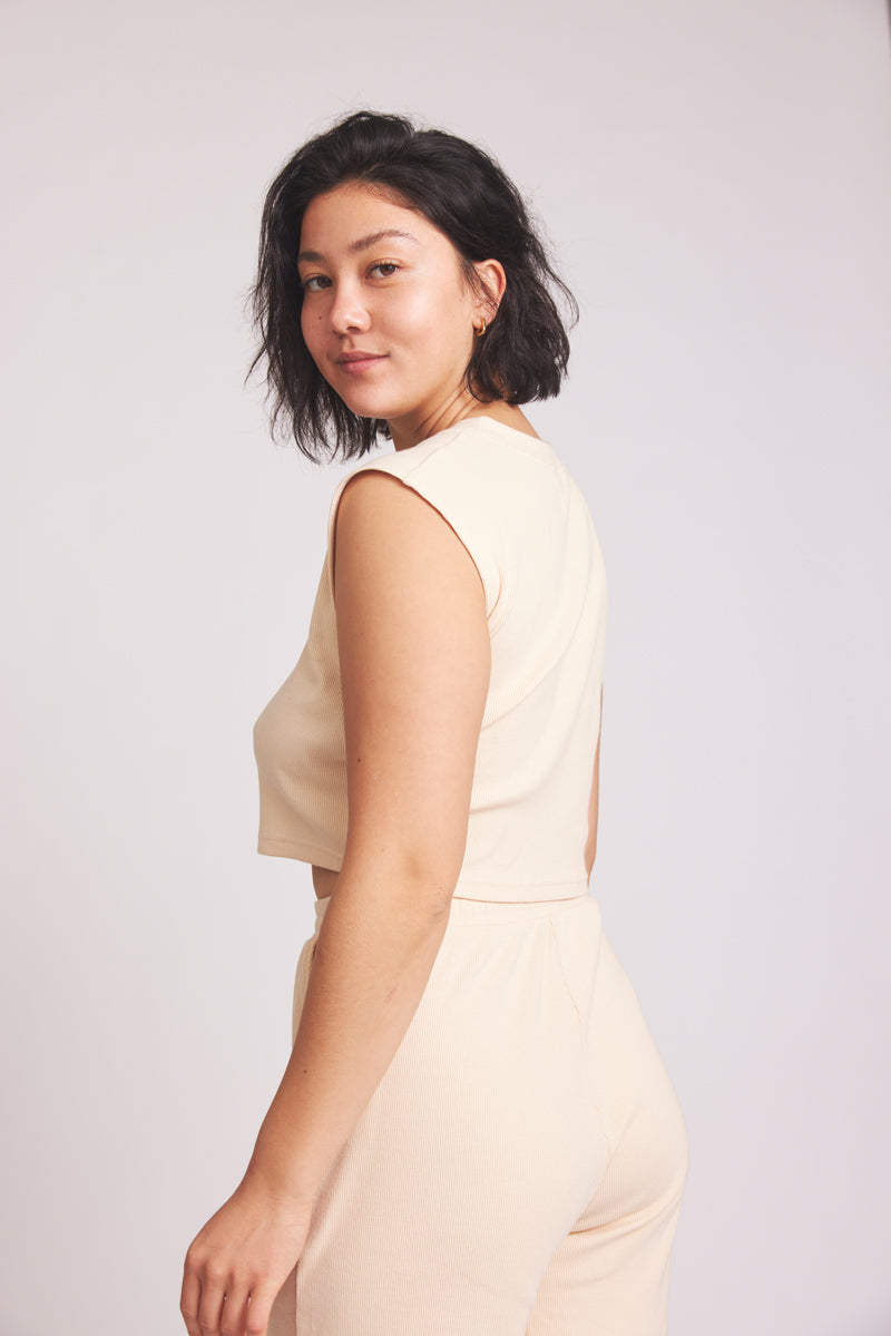 Crop Top Bridget - light blush
