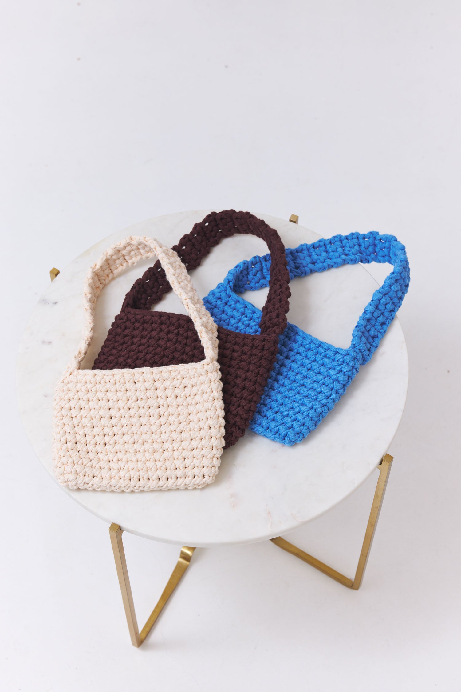 Handmade Crochet Bag Caja - einfarbig
