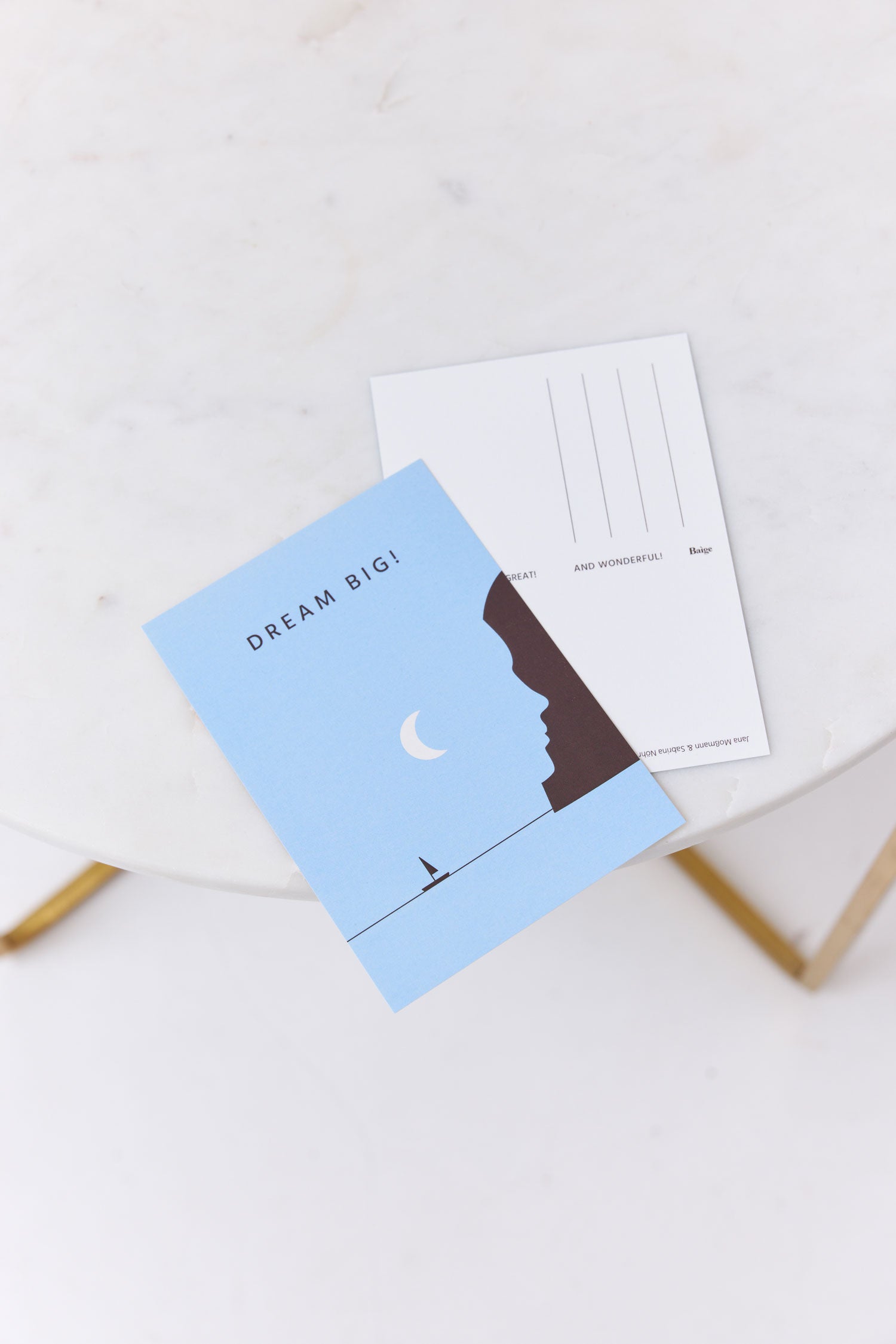 Postkarte DREAM BIG! Jana Mossmann for Baìge