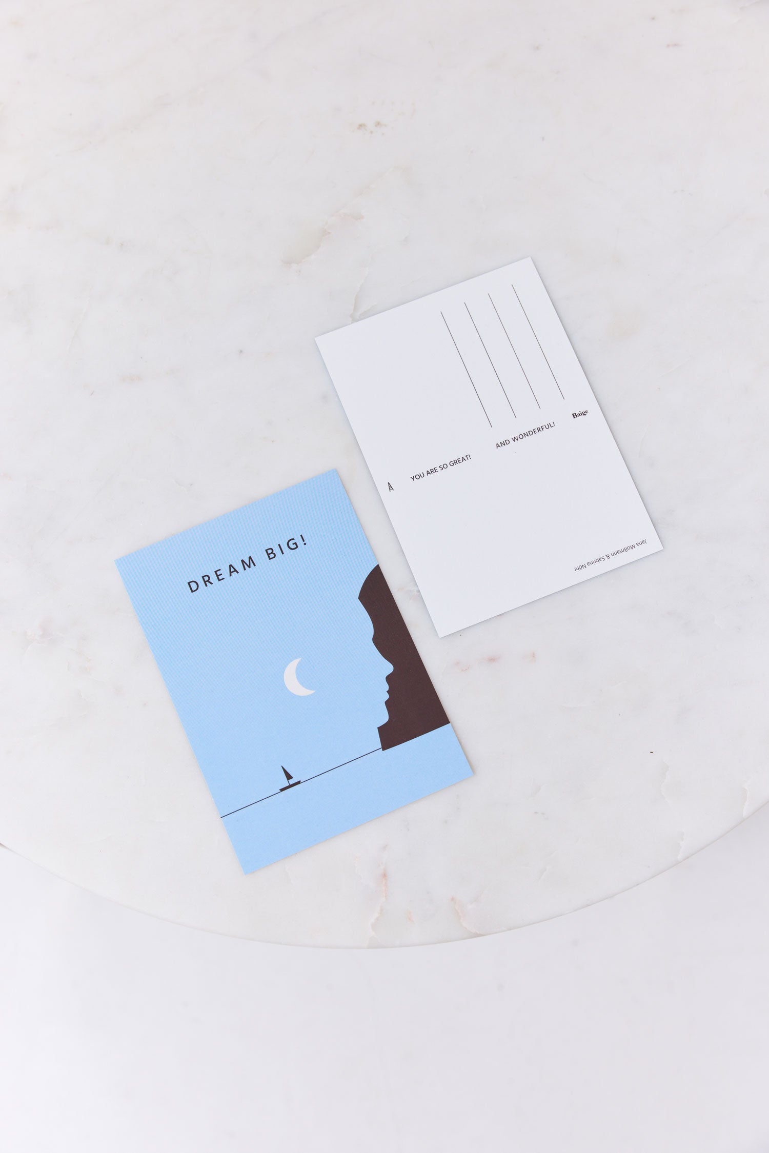 Postkarte DREAM BIG! Jana Mossmann for Baìge