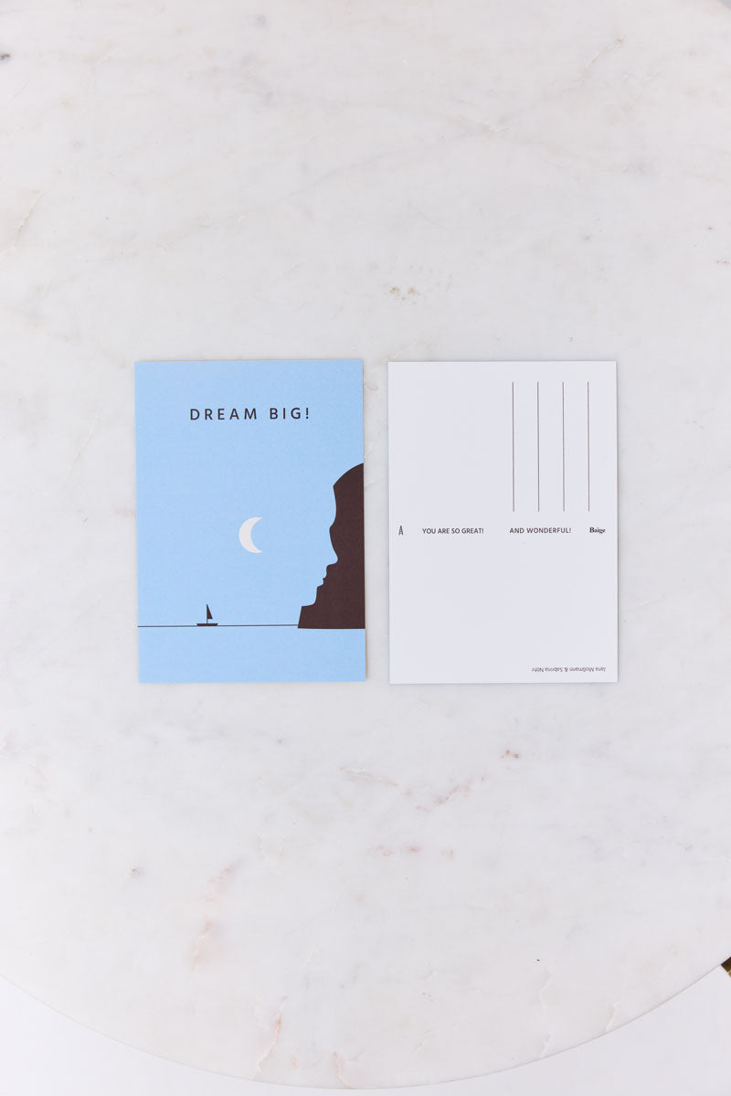 Postkarte DREAM BIG! Jana Mossmann for Baìge