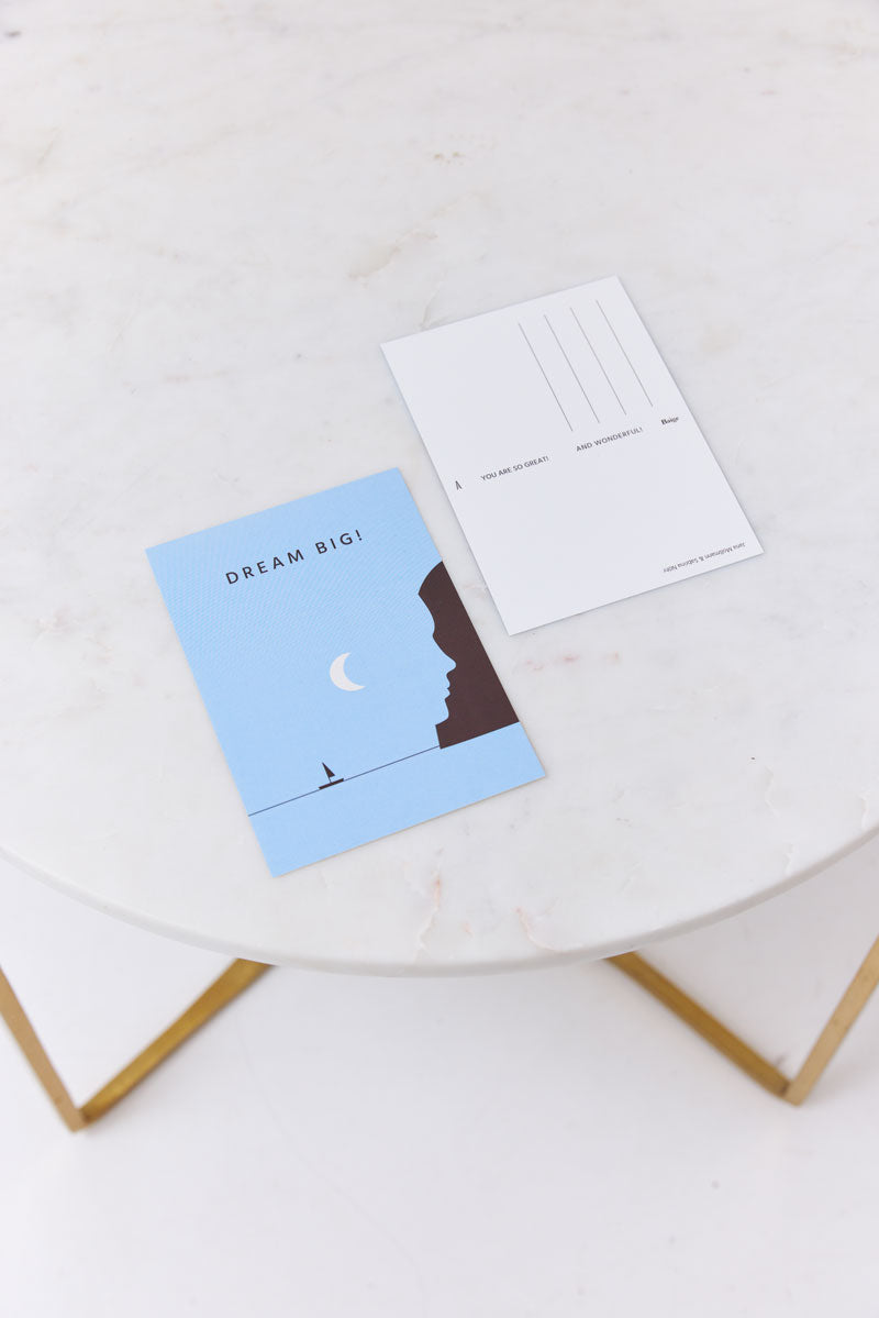 Postkarte DREAM BIG! Jana Mossmann for Baìge