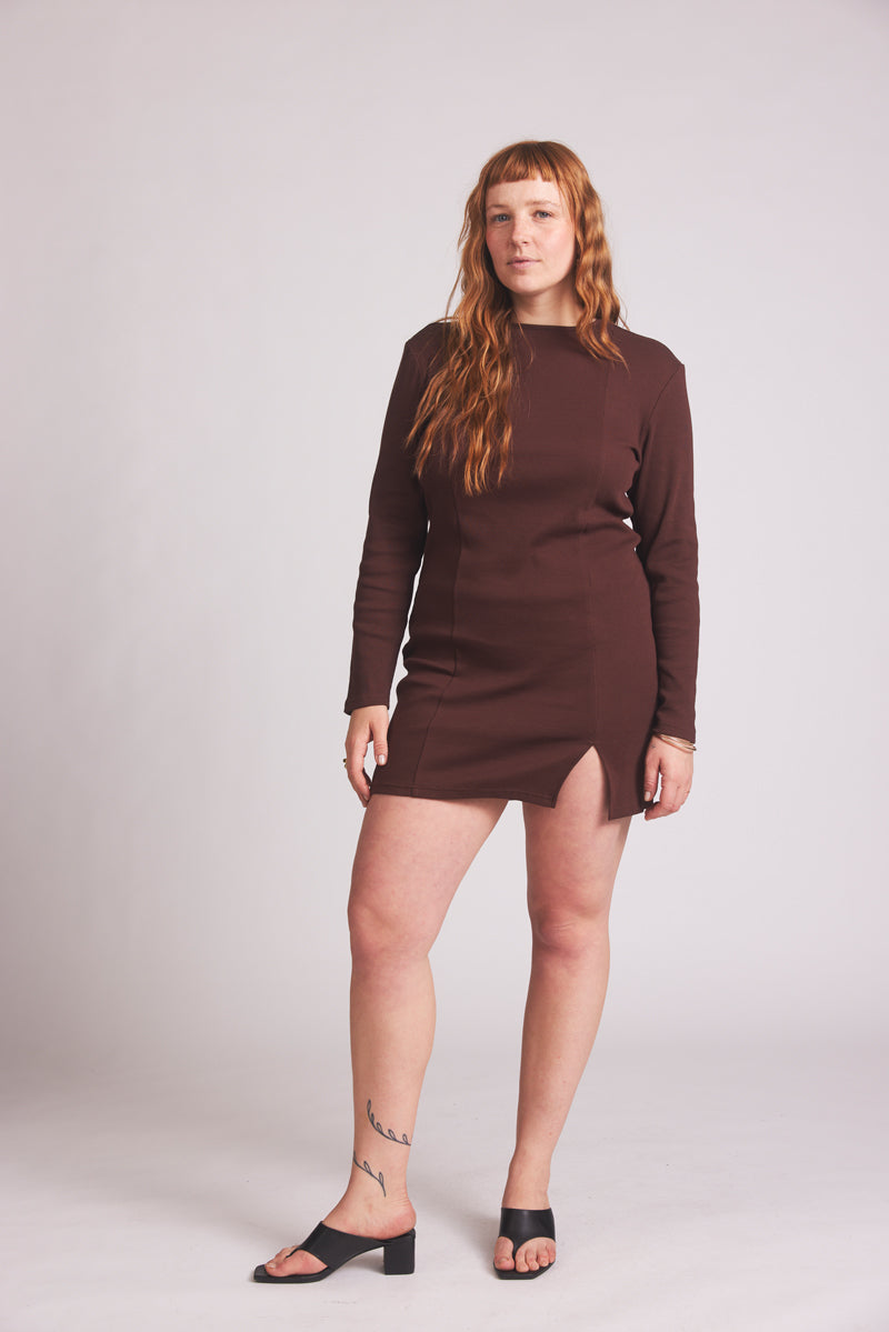 Kleid Brandi – dark chocolate