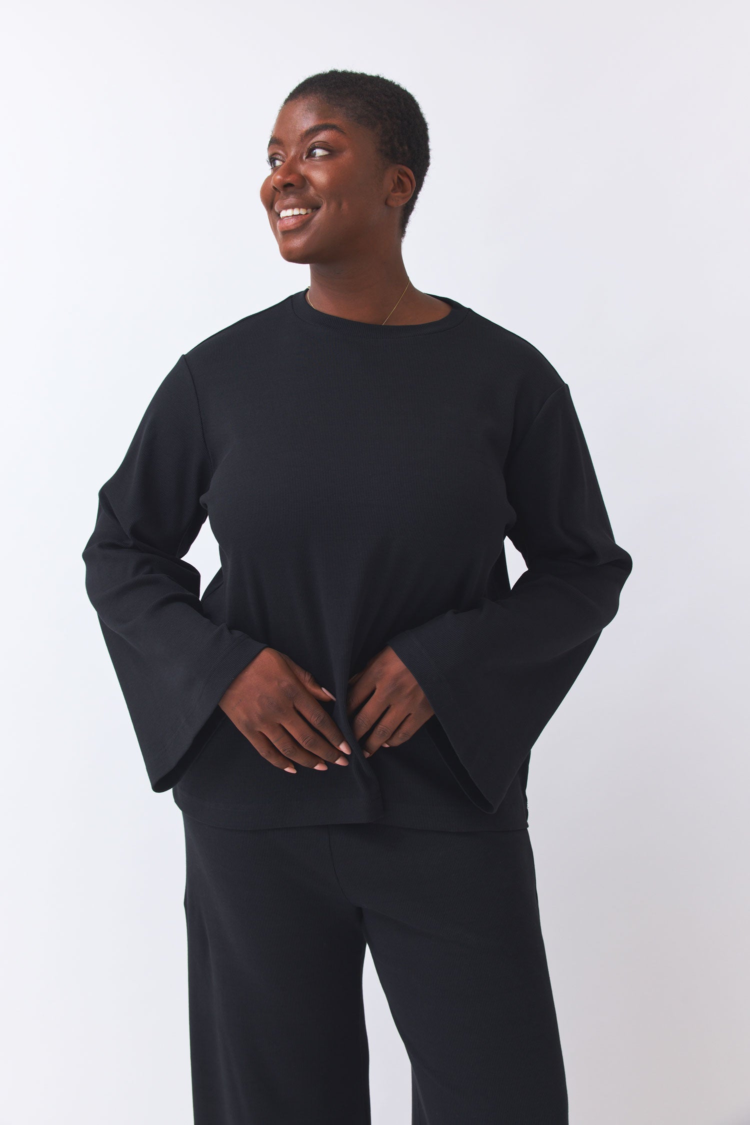 Oversized Sweatshirt Biani - black