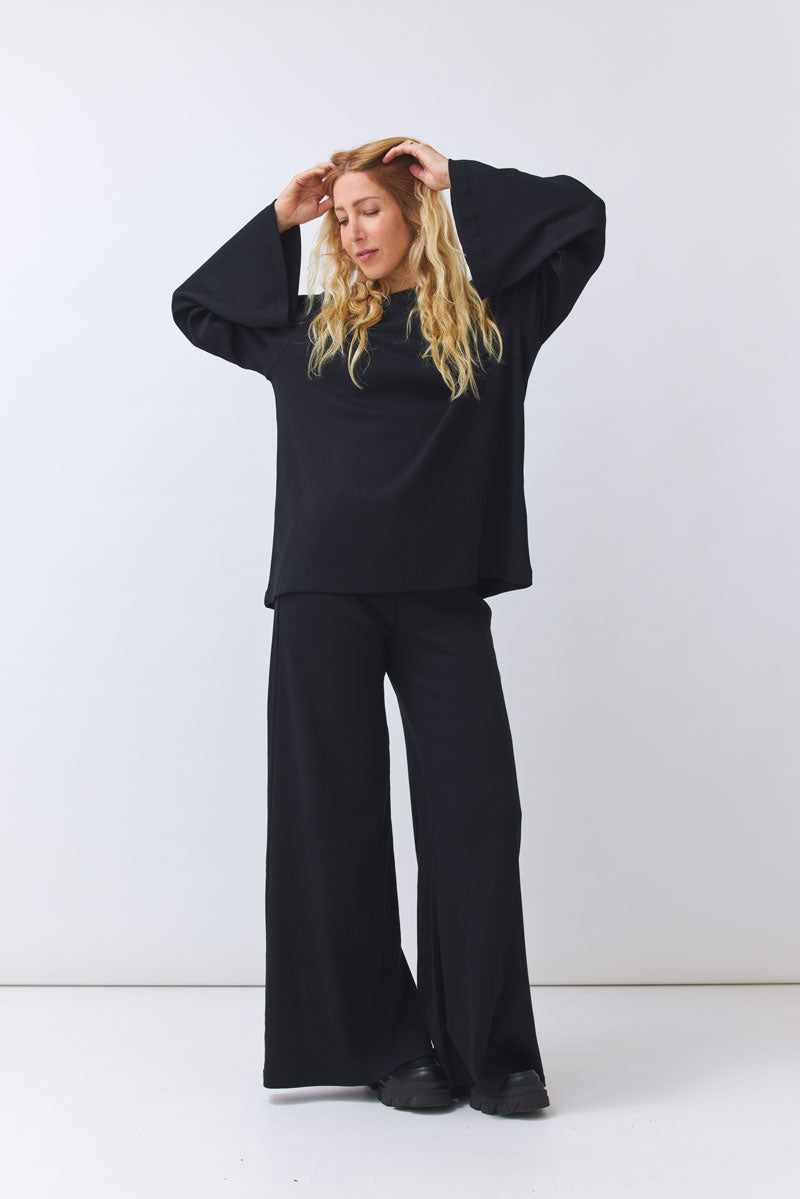Oversized Sweatshirt Biani - black